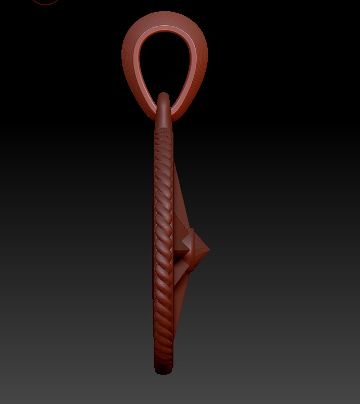 David Yurman Martime Compass Amulet 3D print model_17
