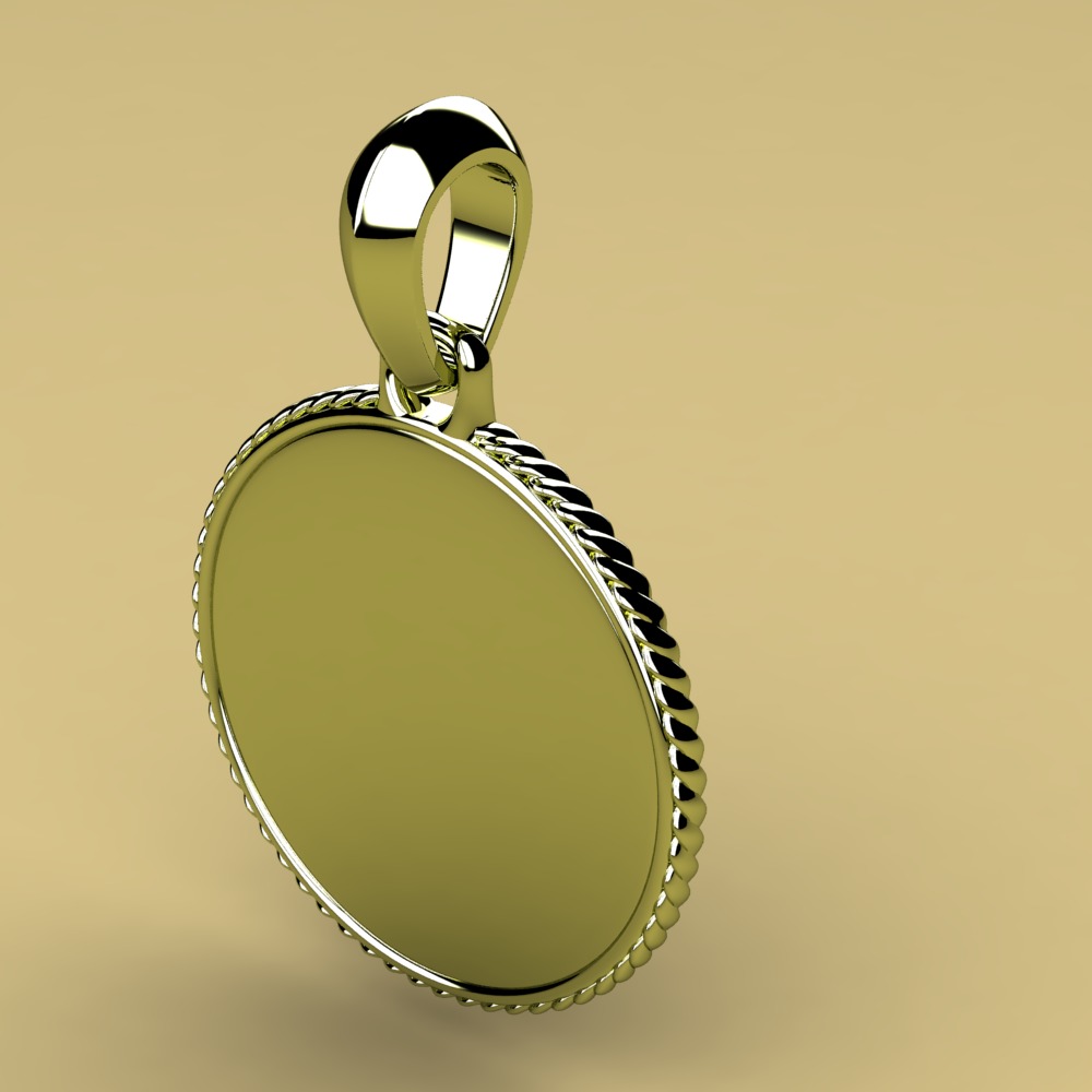 David Yurman Martime Compass Amulet 3D print model_3