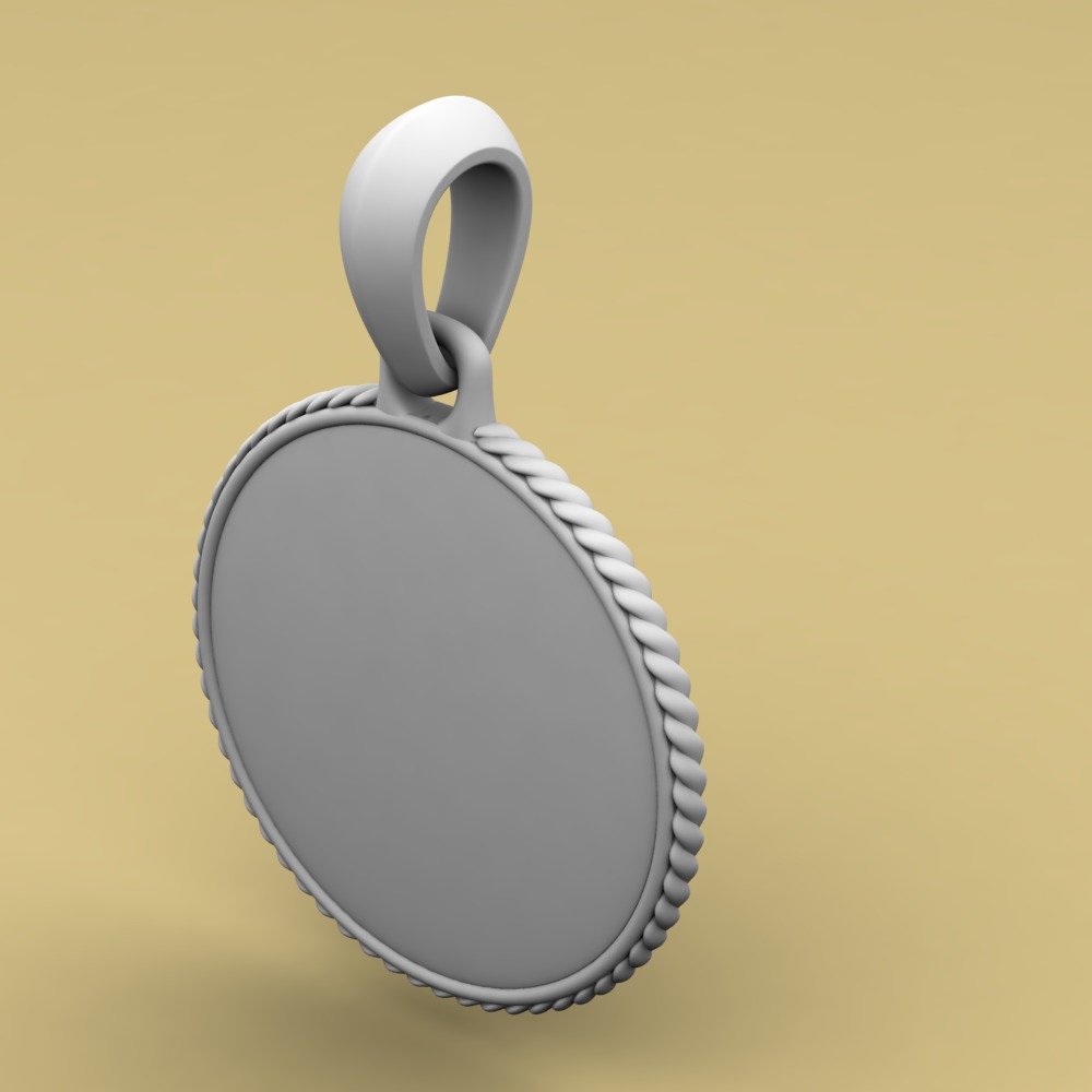 David Yurman Martime Compass Amulet 3D print model_7