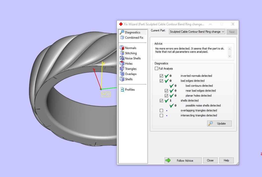 David Yurman Sculpted Cable Contour Band Ring 3D print model_11