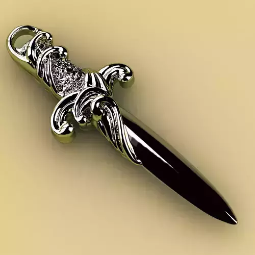 David Yurman Waves Dagger Amulet