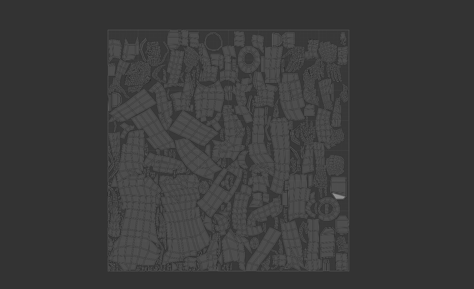 corpse man Low-poly 3D model_7