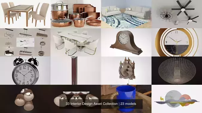 33 Interior Design Asset Collection 
