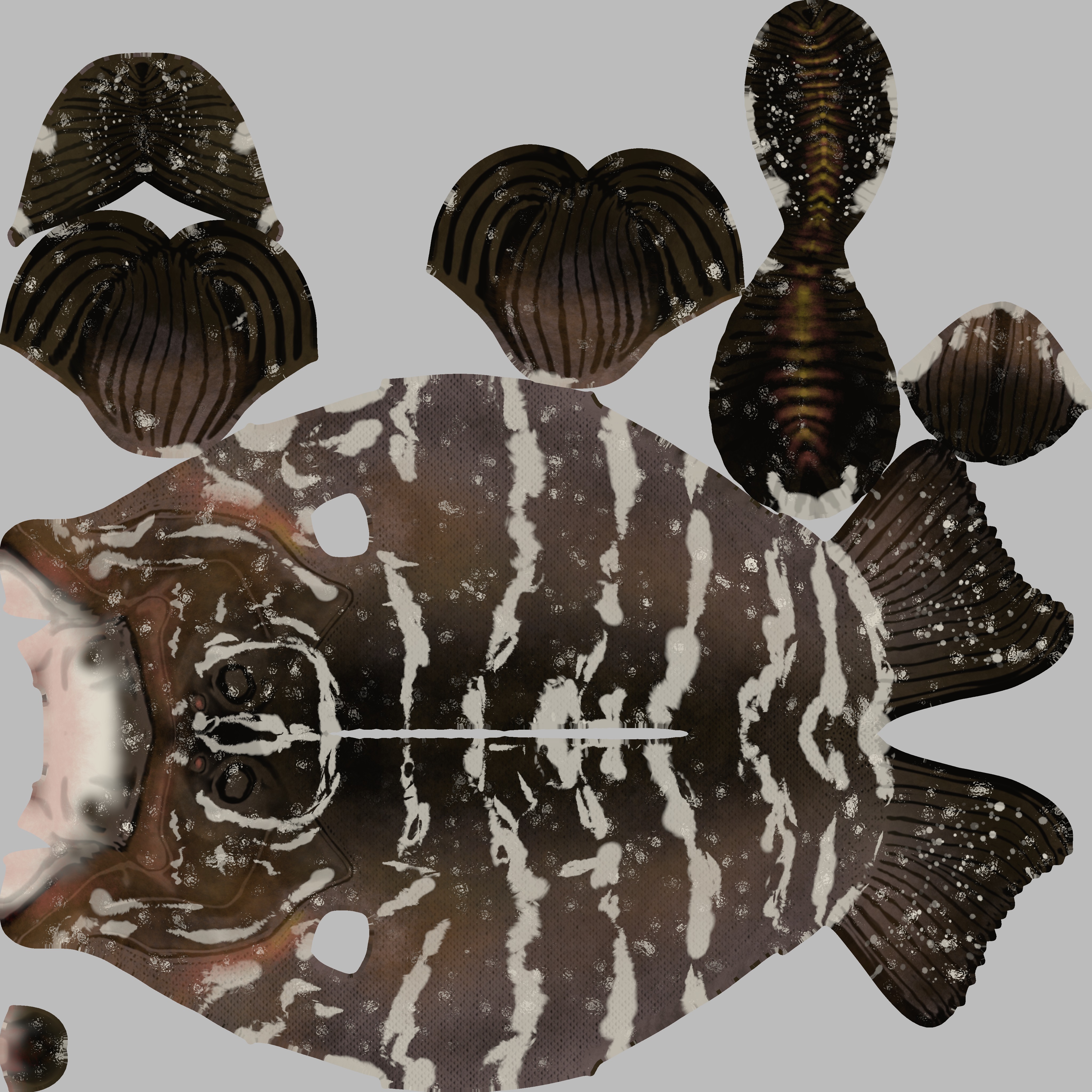 FISH MODEL Low-poly 3D model_3