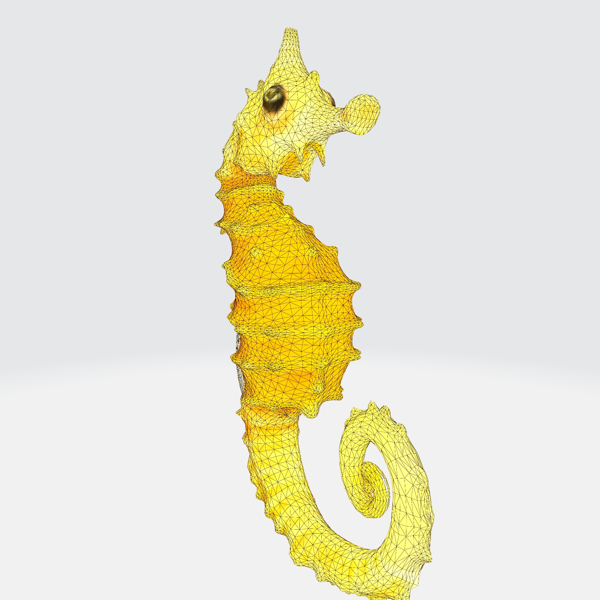 Seahorse with elongated body 3D model_13