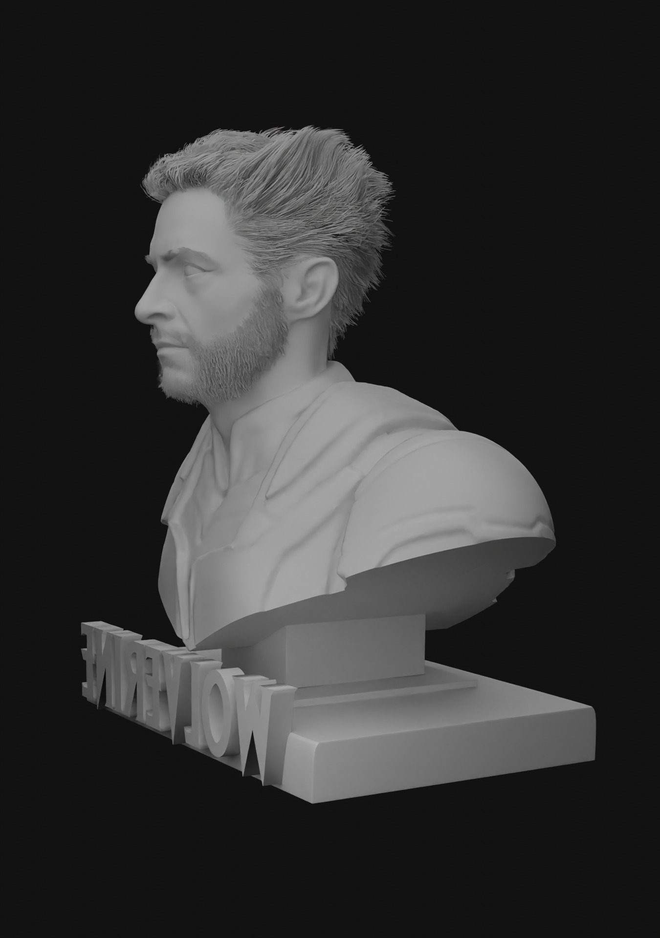 Wolverine - 3d Printable bust - Deadpool 3 - Hugh Jackman 3D print model_16