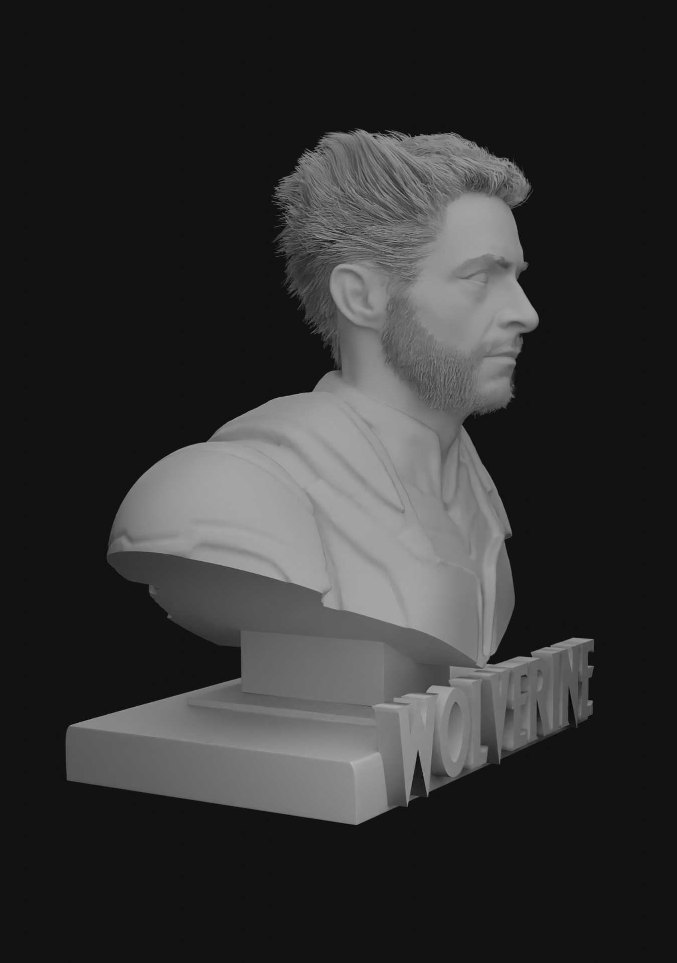 Wolverine - 3d Printable bust - Deadpool 3 - Hugh Jackman 3D print model_4