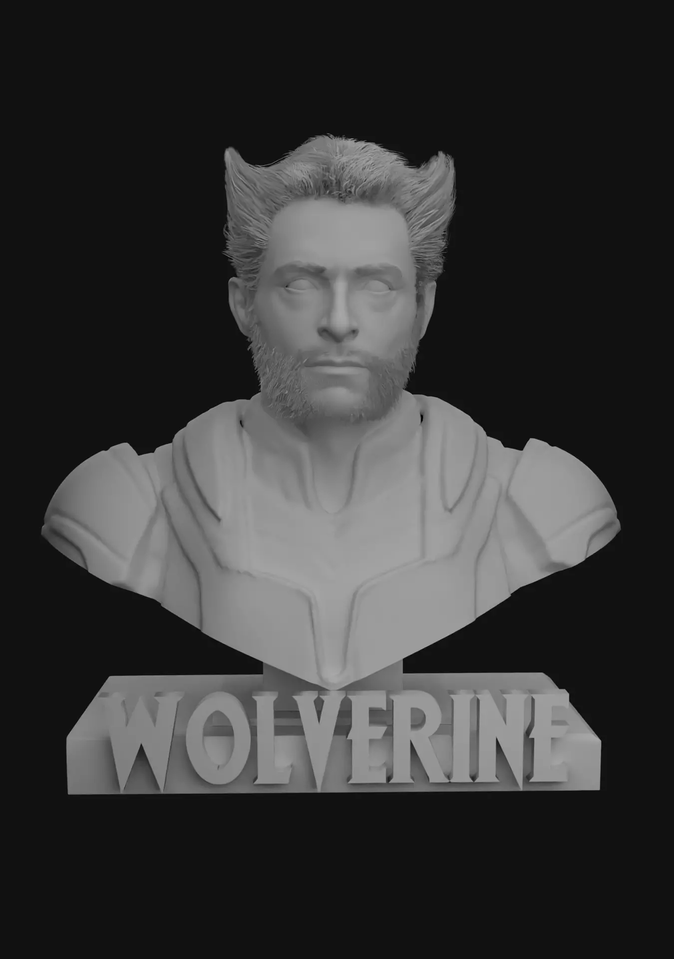Wolverine - 3d Printable bust - Deadpool 3 - Hugh Jackman 3D print model_0