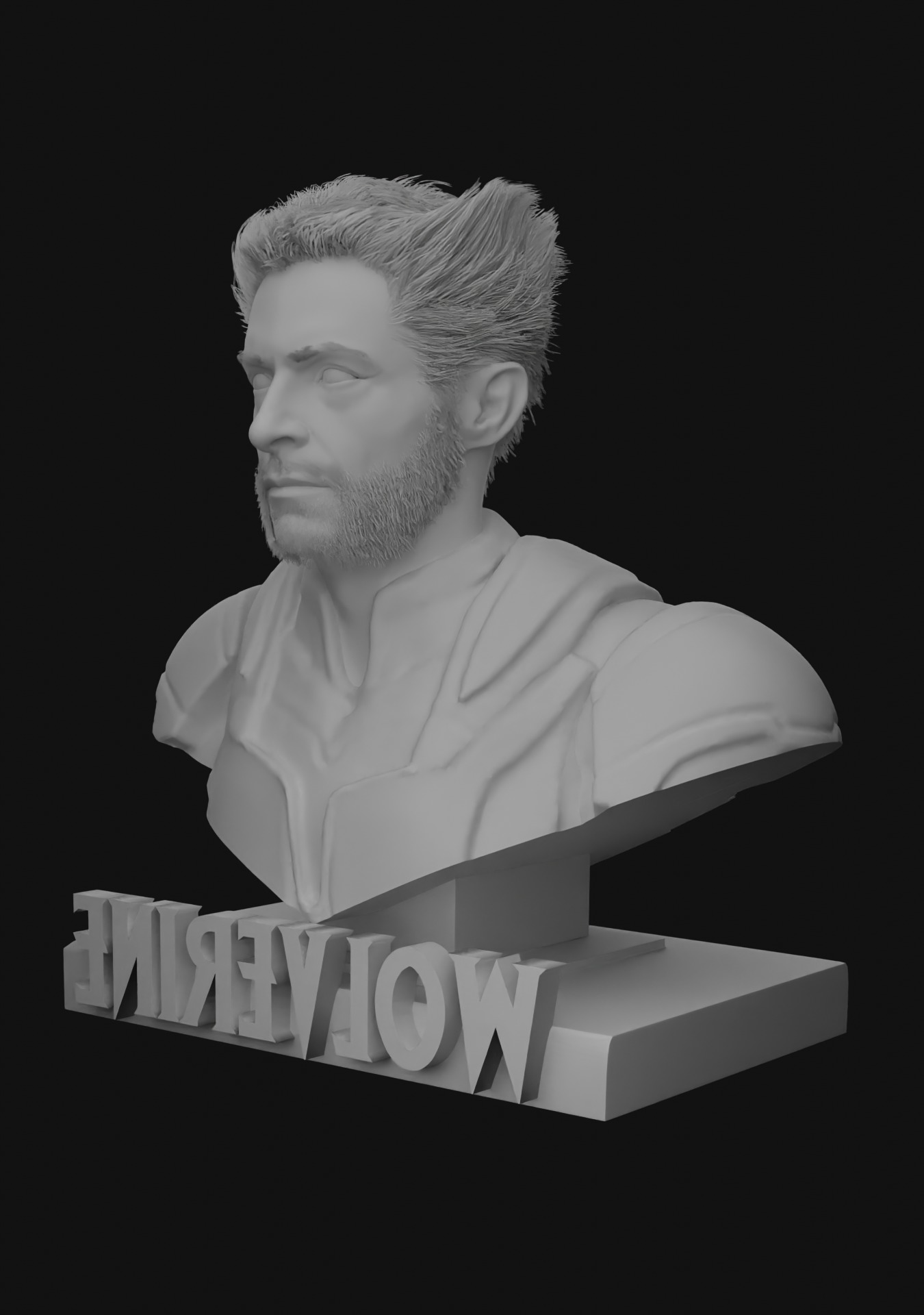 Wolverine - 3d Printable bust - Deadpool 3 - Hugh Jackman 3D print model_17