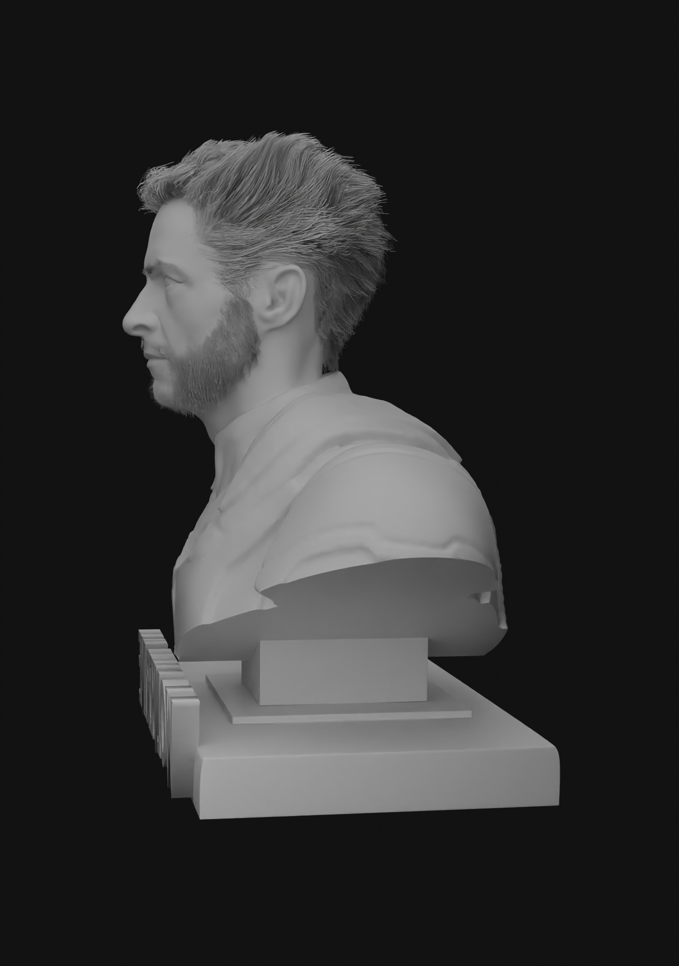 Wolverine - 3d Printable bust - Deadpool 3 - Hugh Jackman 3D print model_15