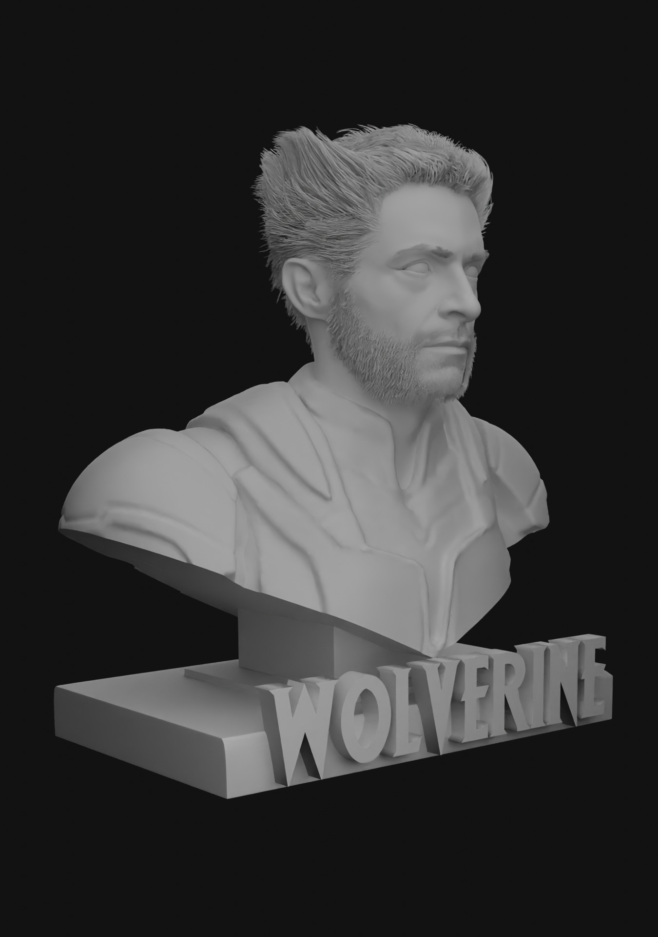 Wolverine - 3d Printable bust - Deadpool 3 - Hugh Jackman 3D print model_3