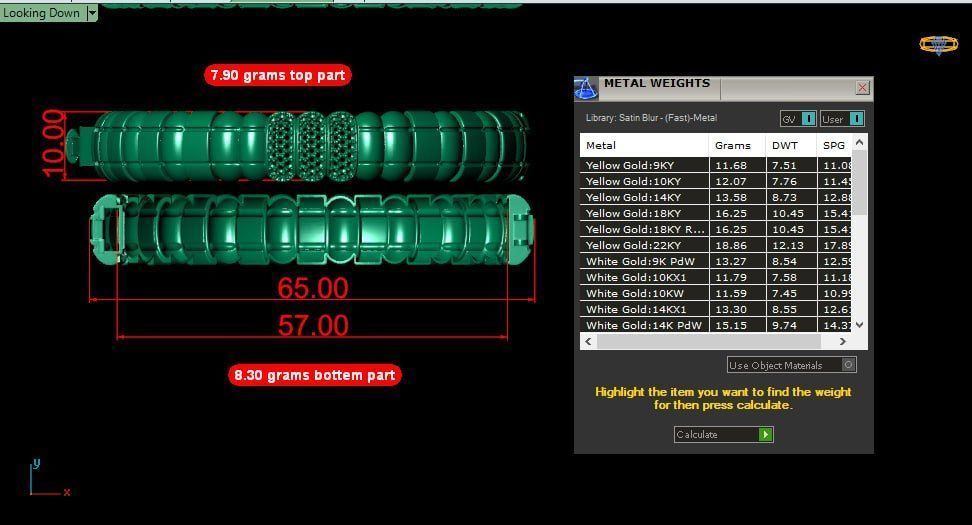 New semi sphere design bracelet v2 3D print model_5