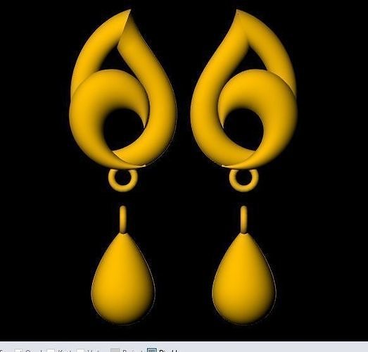 Studs Earrings 3dm file 3D print model