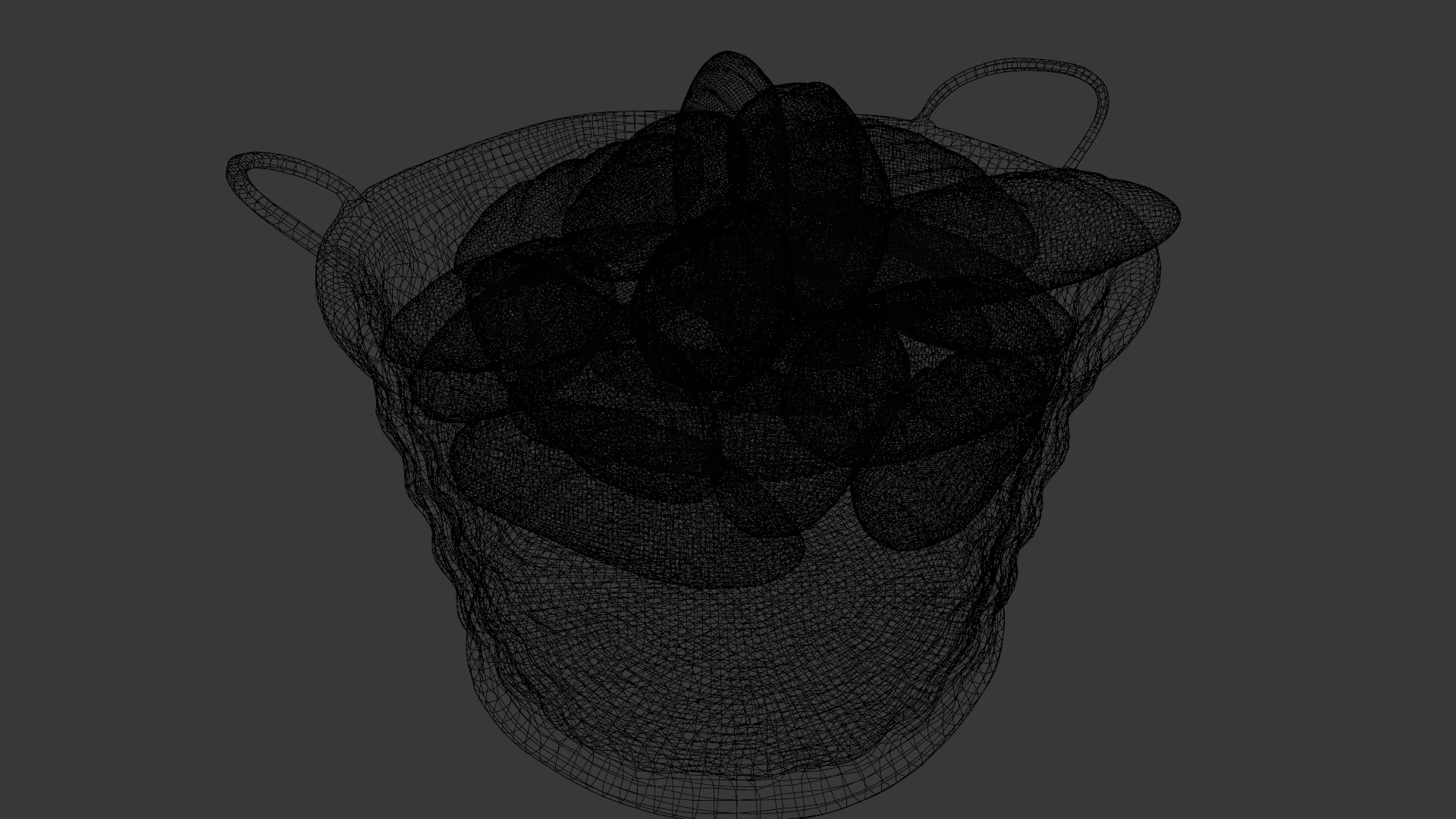 Breads and Basket 3D Model Low-poly 3D model_6