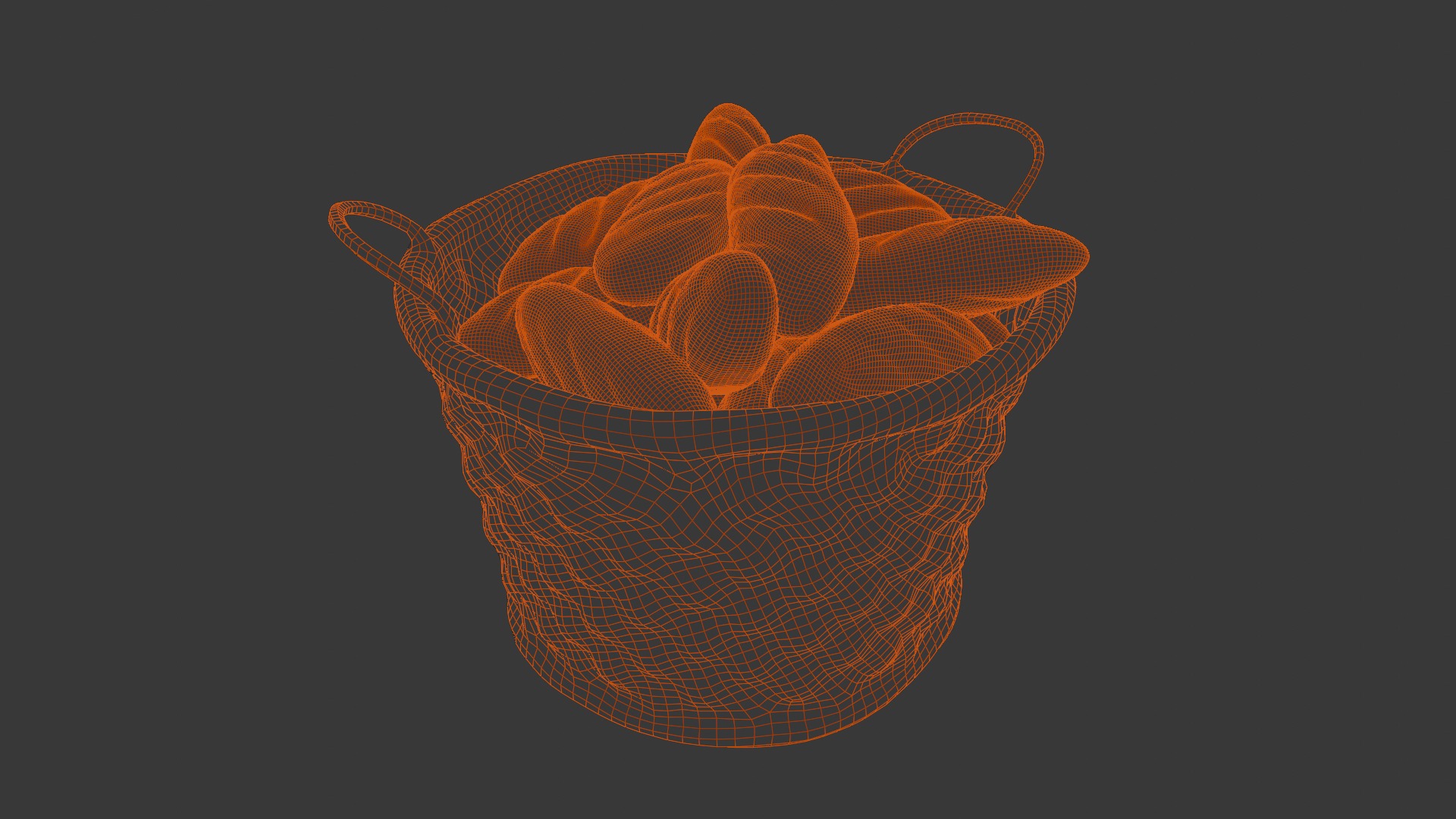 Breads and Basket 3D Model Low-poly 3D model_8