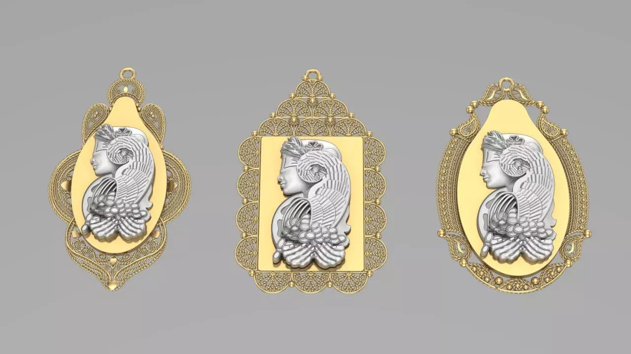 3 design of Lady Fortuna on suisse pamp 3D print model_0