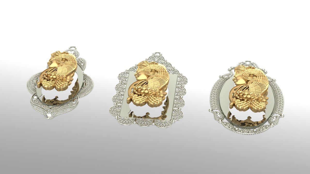 3 design of Lady Fortuna on suisse pamp 3D print model_4