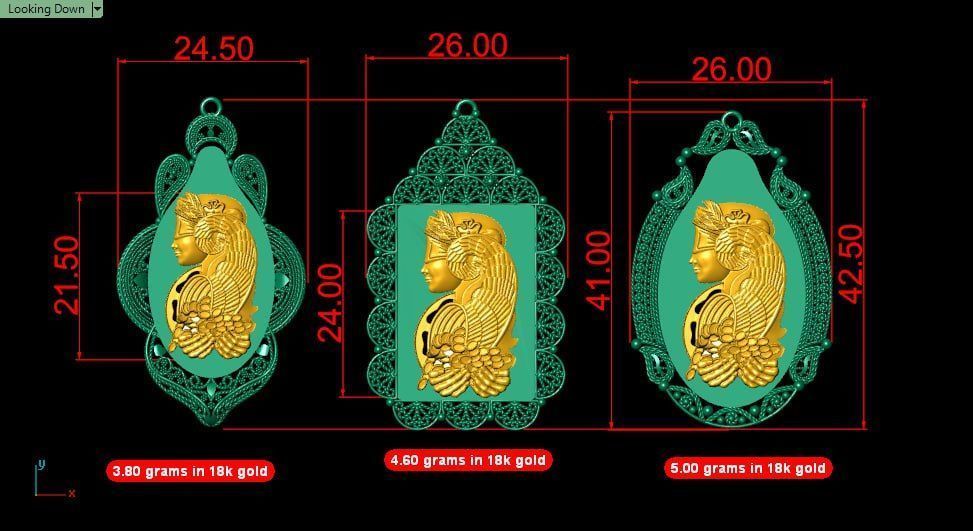 3 design of Lady Fortuna on suisse pamp 3D print model_7
