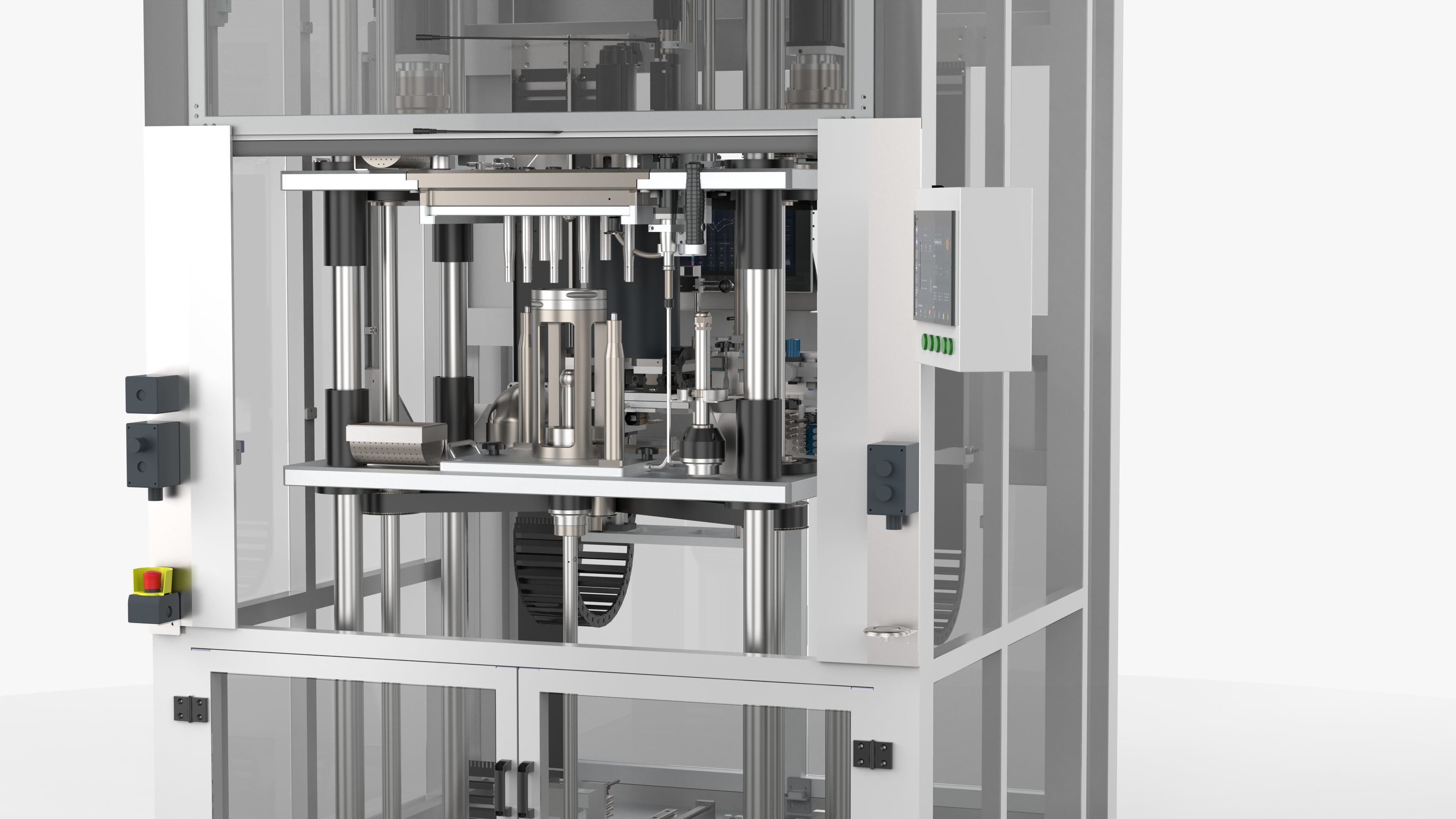 Automatic Motor Rotor and Stator Assembly Machine 3D model_10