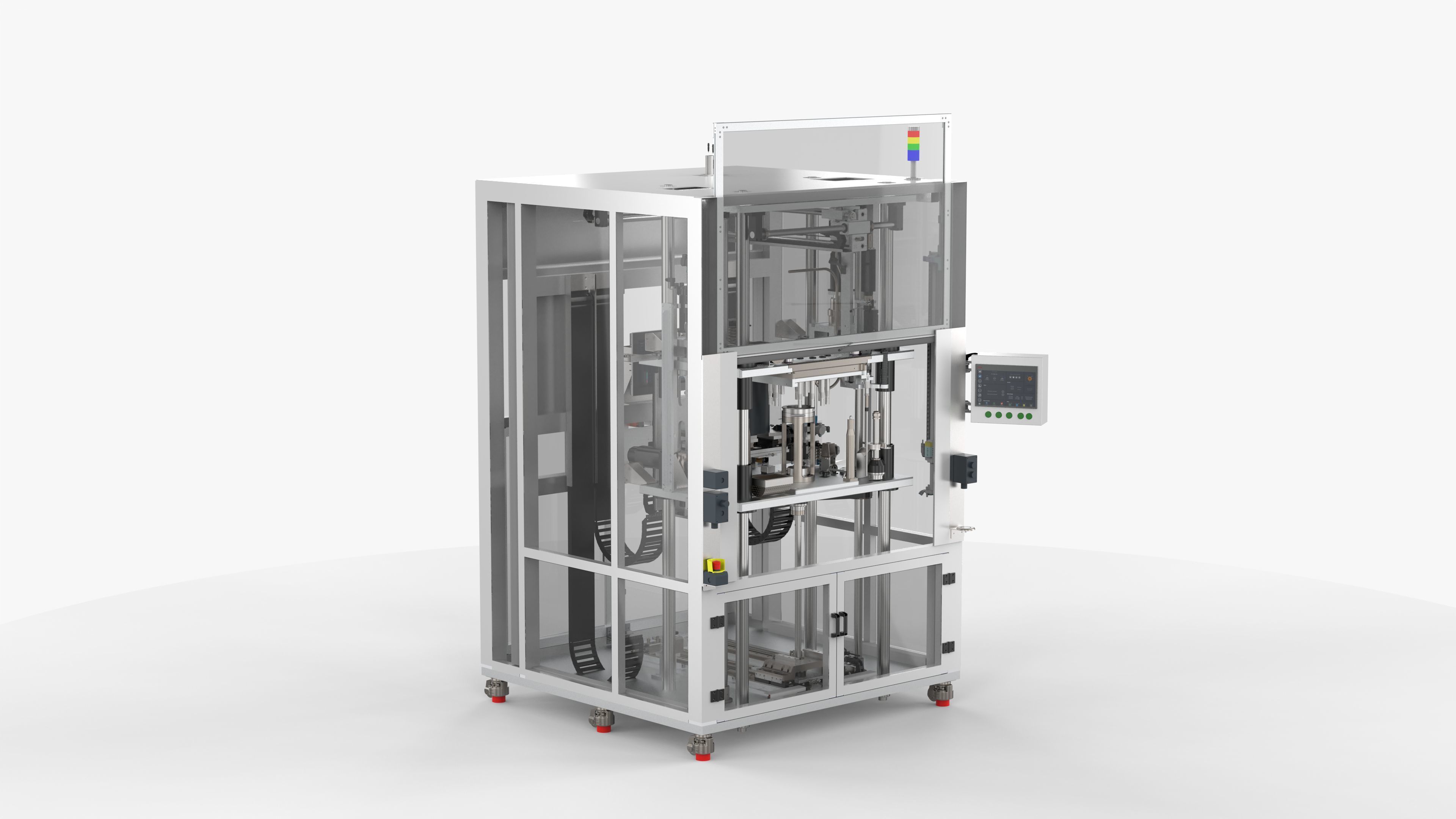 Automatic Motor Rotor and Stator Assembly Machine 3D model_2