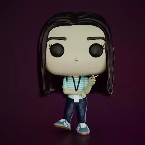 Chica oficinista 3D print model
