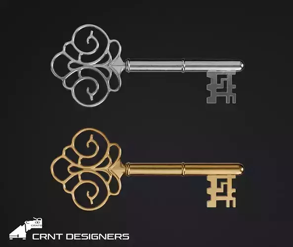 Vintage Key 3D Model