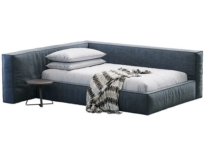 Boca Mini Bed 3D model 2