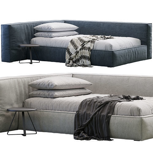 Boca Mini Bed 3D model 5
