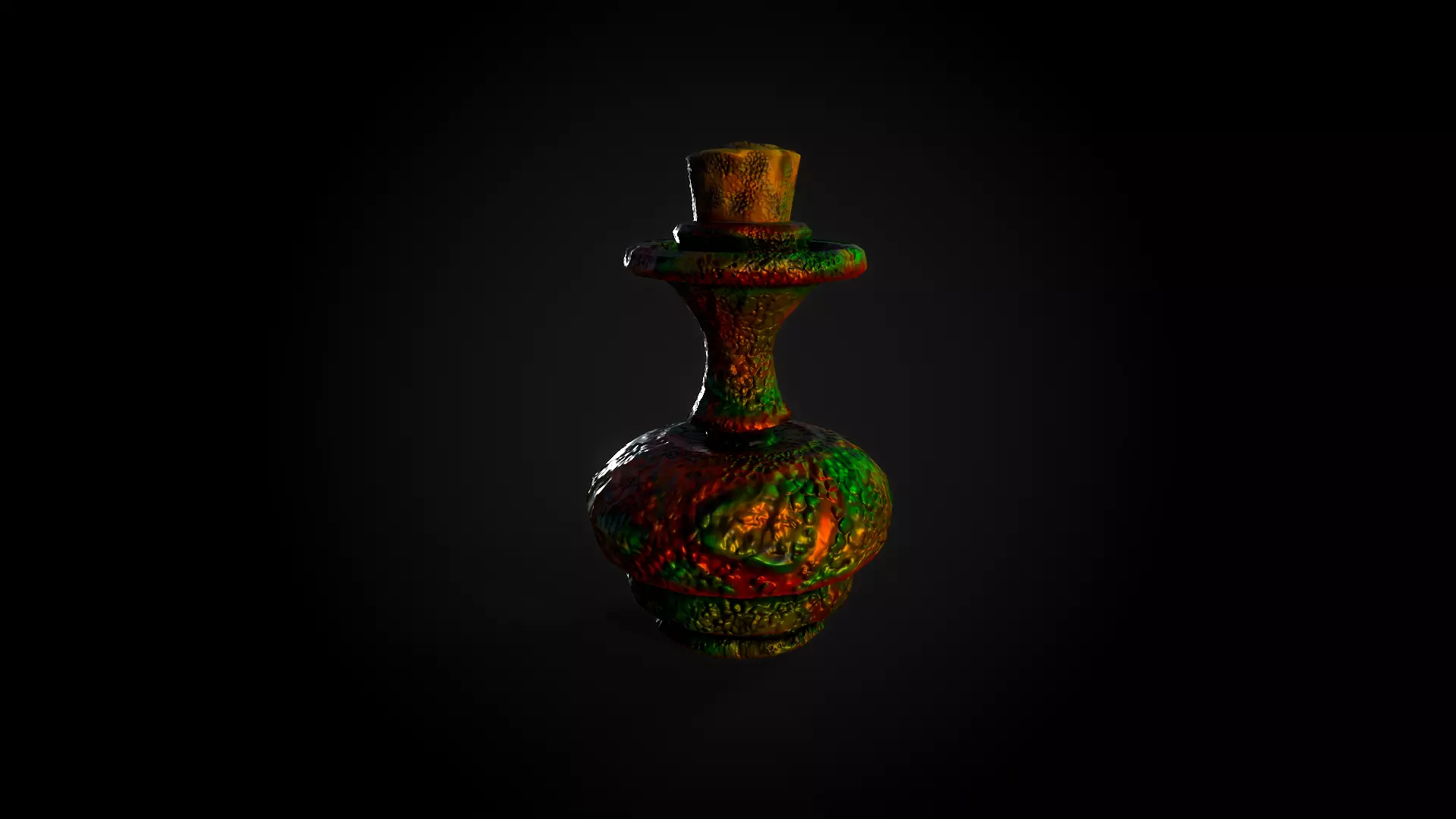 Bottle Marine Free low-poly 3D model