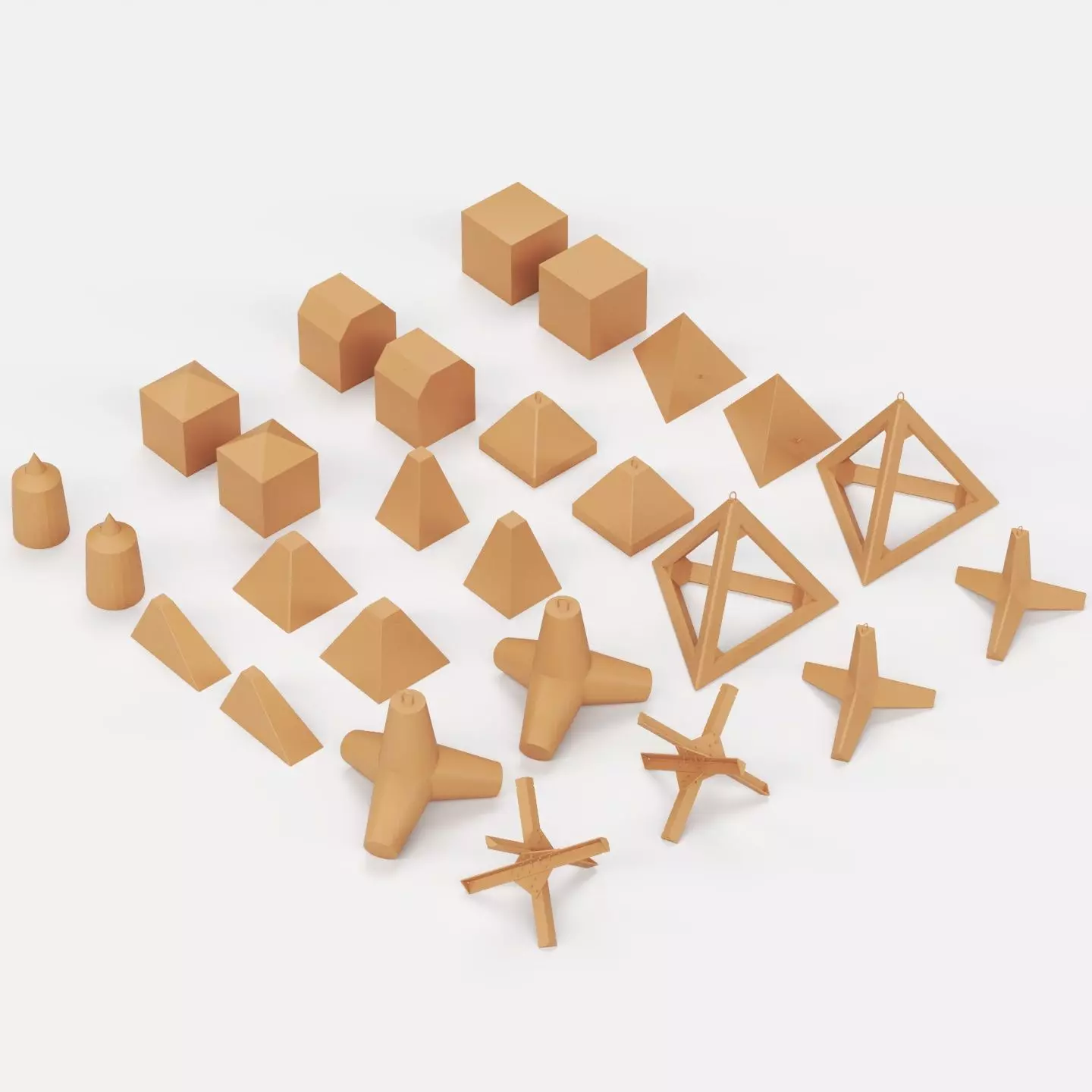 Anti tank obstacles 3D print model_0