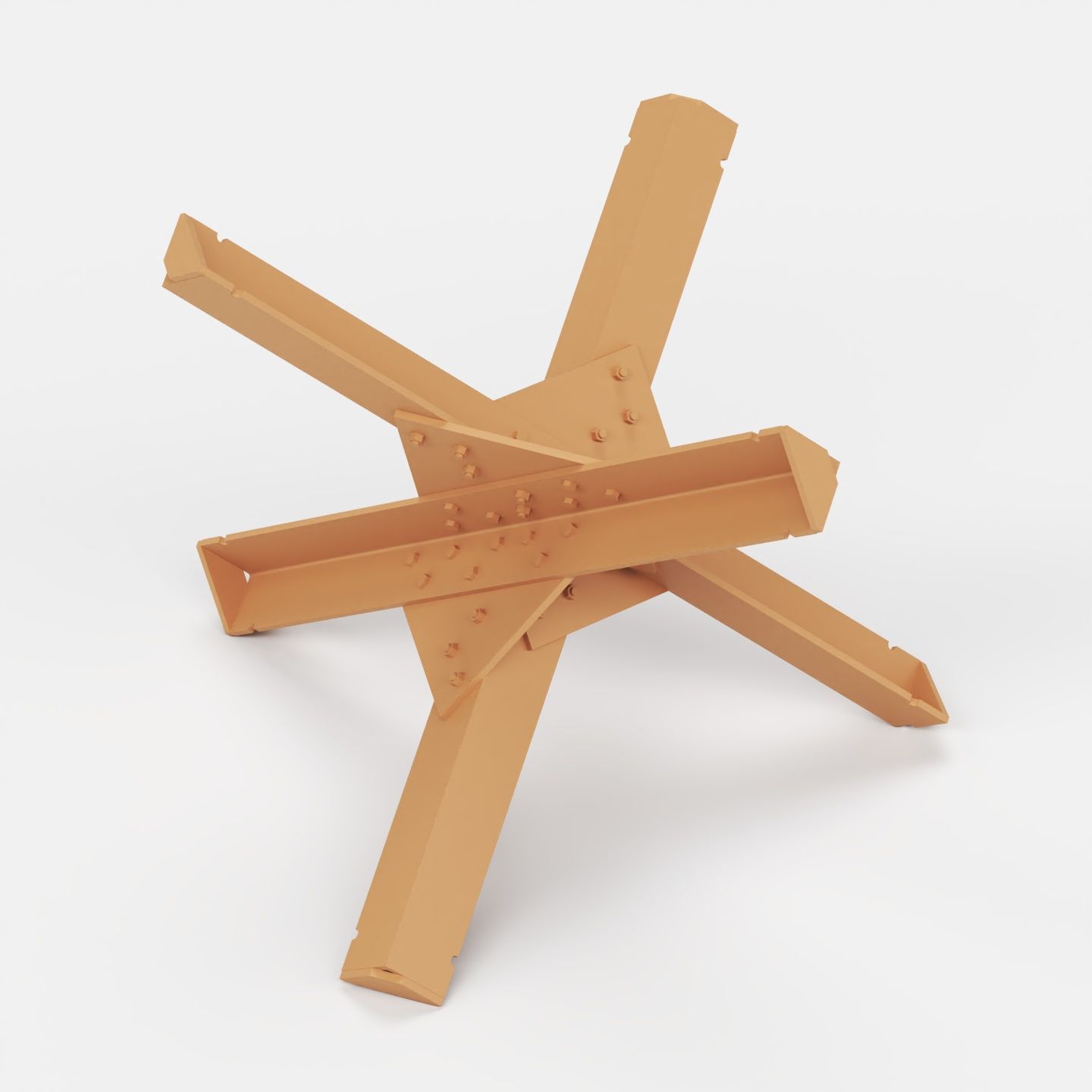 Anti tank obstacles 3D print model_1