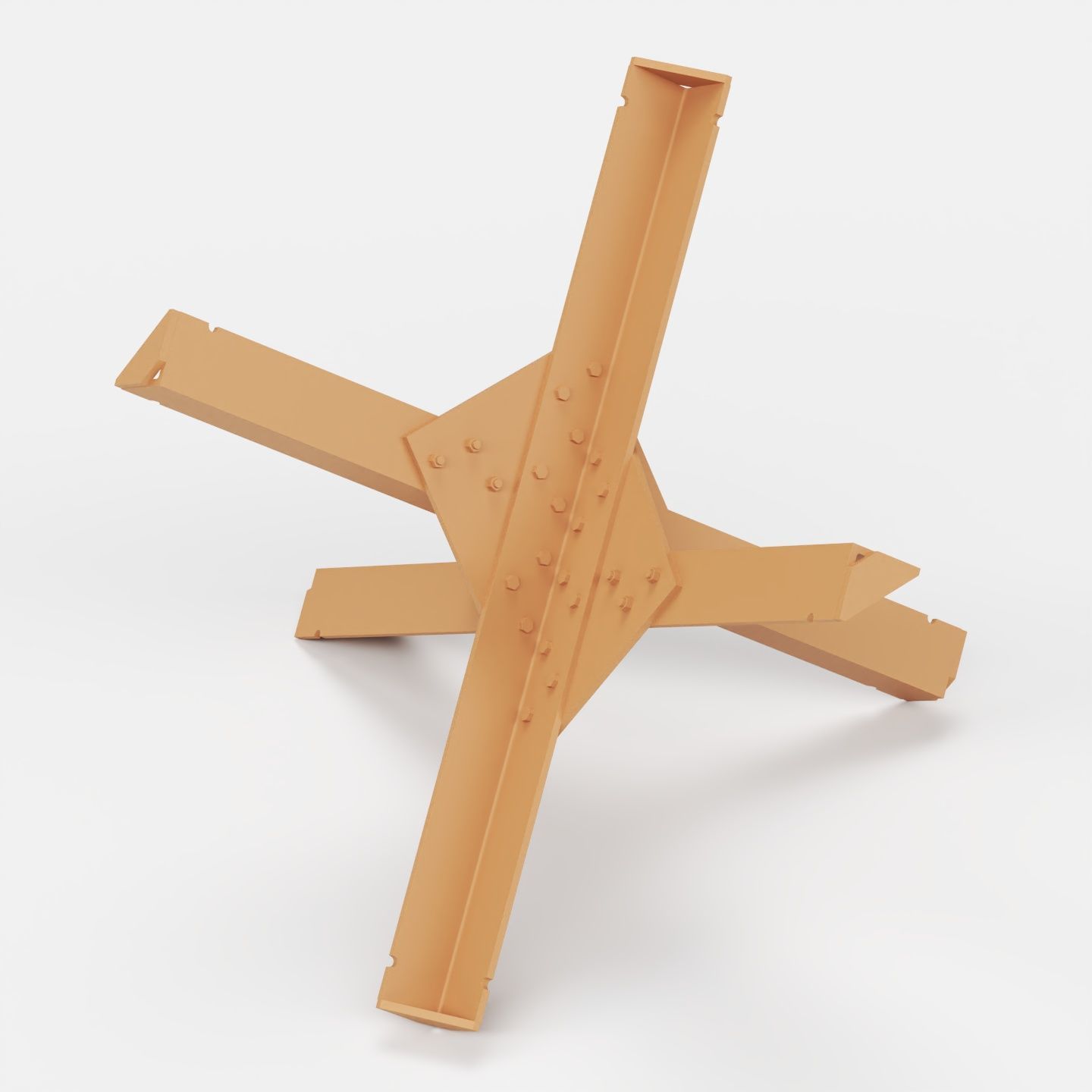 Anti tank obstacles 3D print model_2