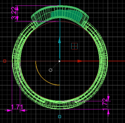 Moon ring 3D print model_12