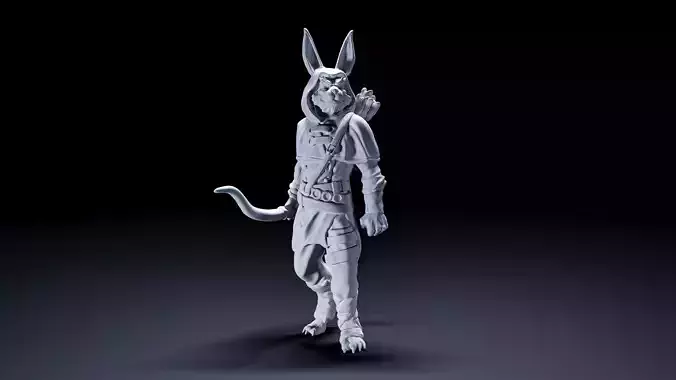 rebbit warrior 3D print model