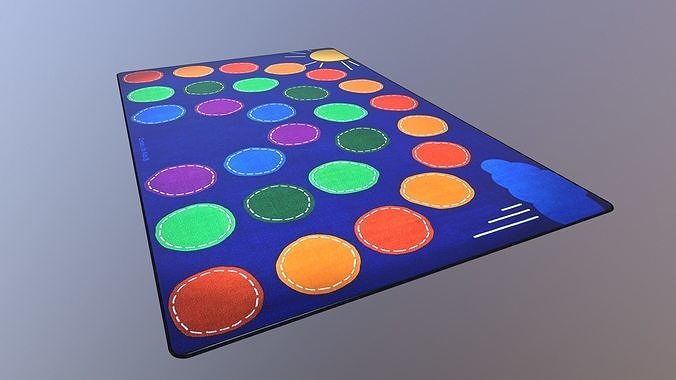 Kids Carpet 3D model 3