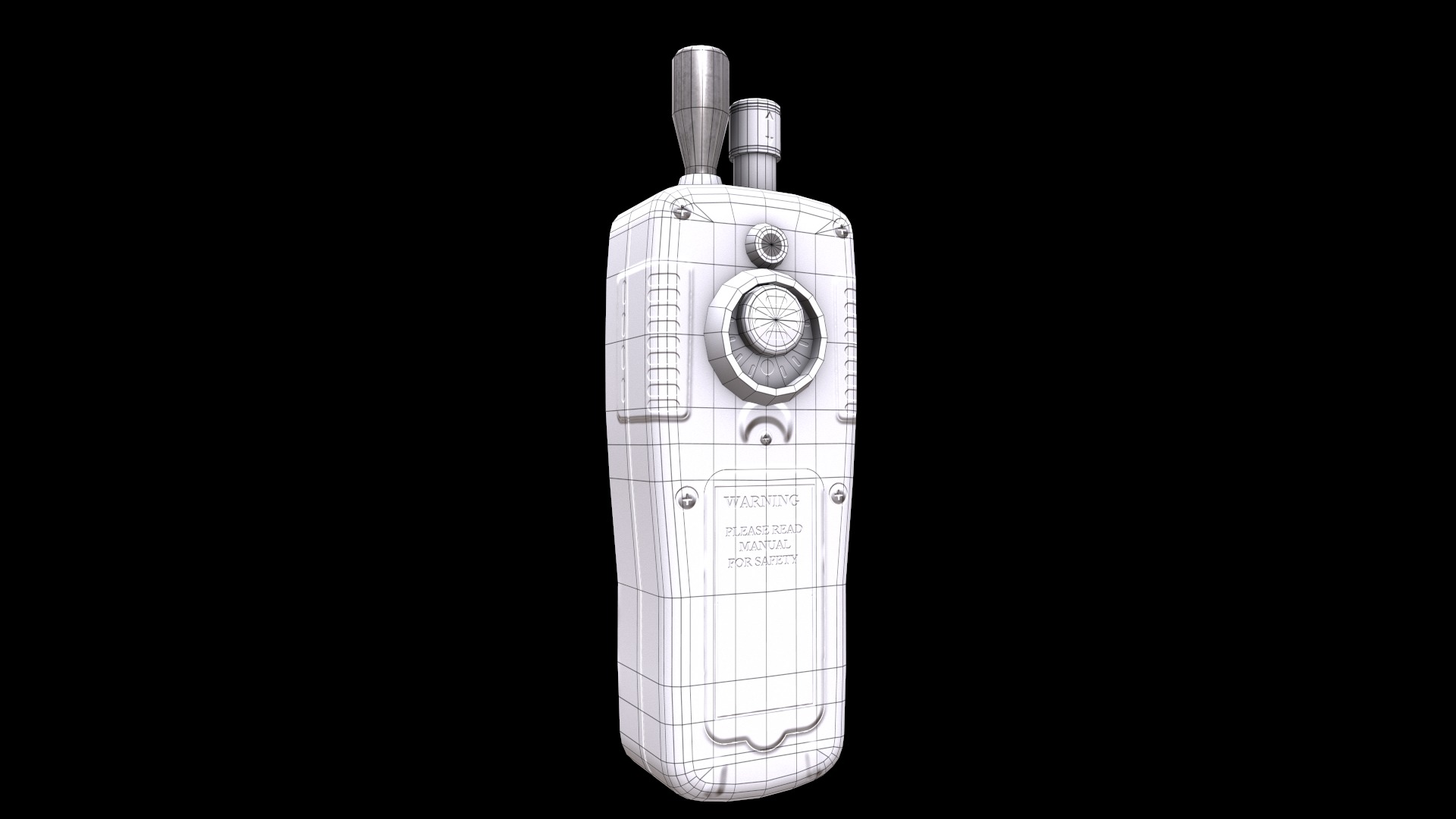Air Particle Counter with Multiple Gas Detector  Low Poly  Low-poly 3D model_25