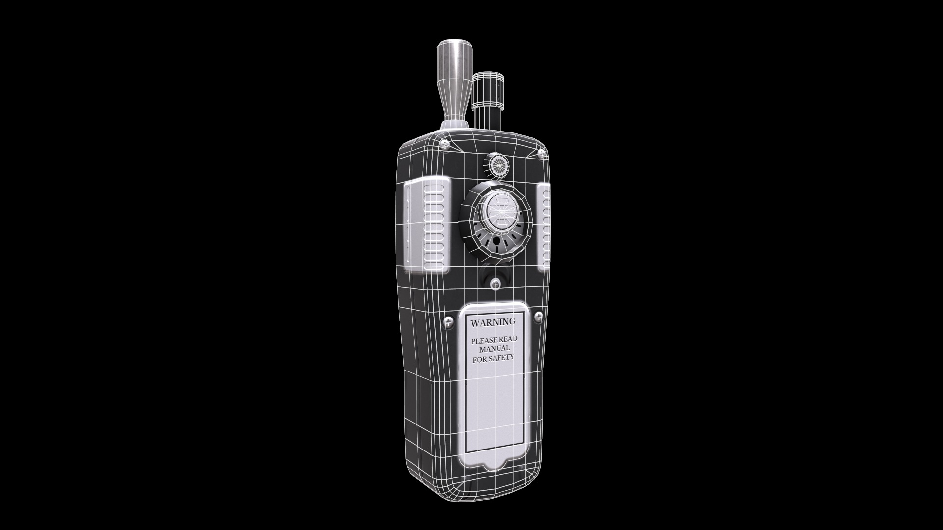 Air Particle Counter with Multiple Gas Detector  Low Poly  Low-poly 3D model_22