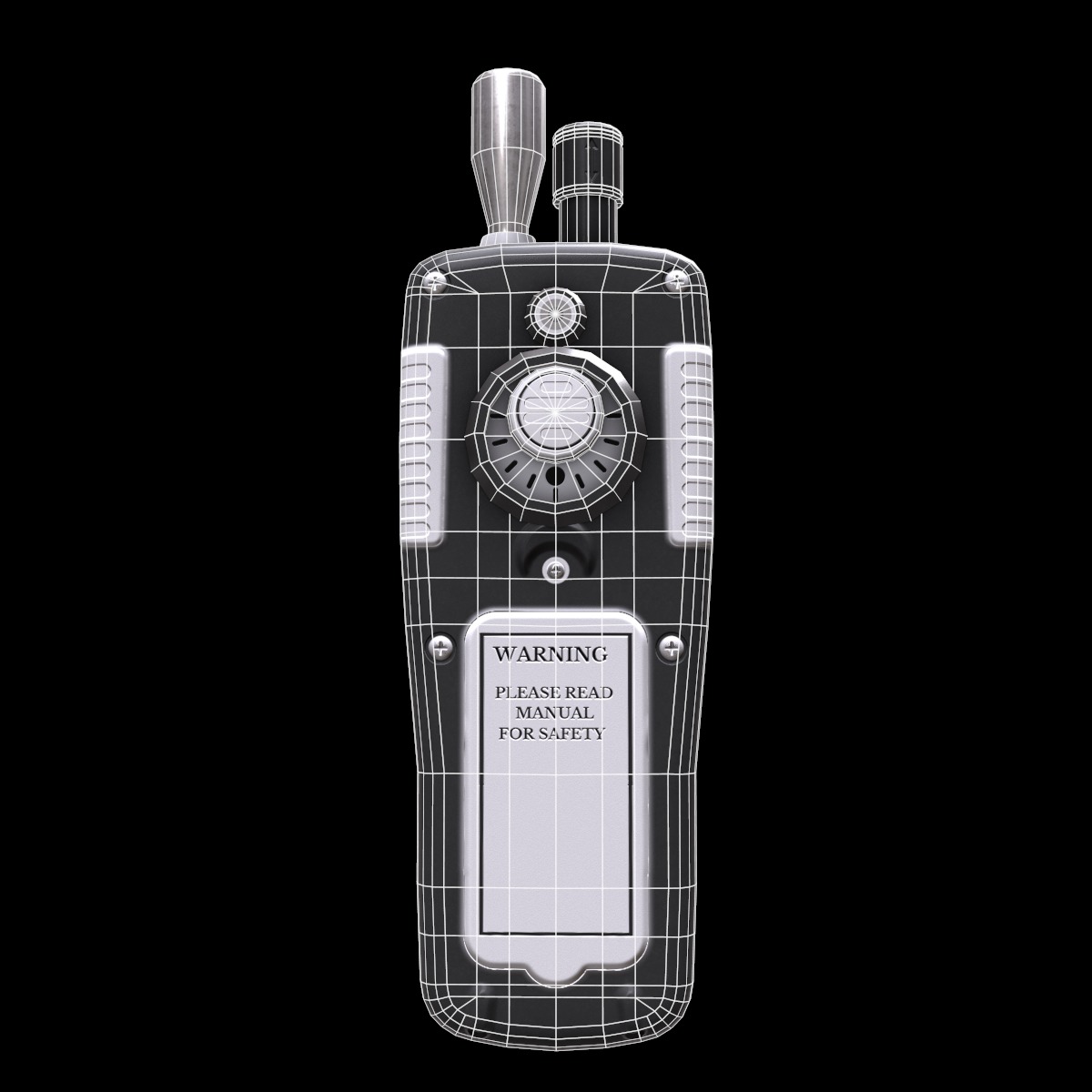 Air Particle Counter with Multiple Gas Detector  Low Poly  Low-poly 3D model_20