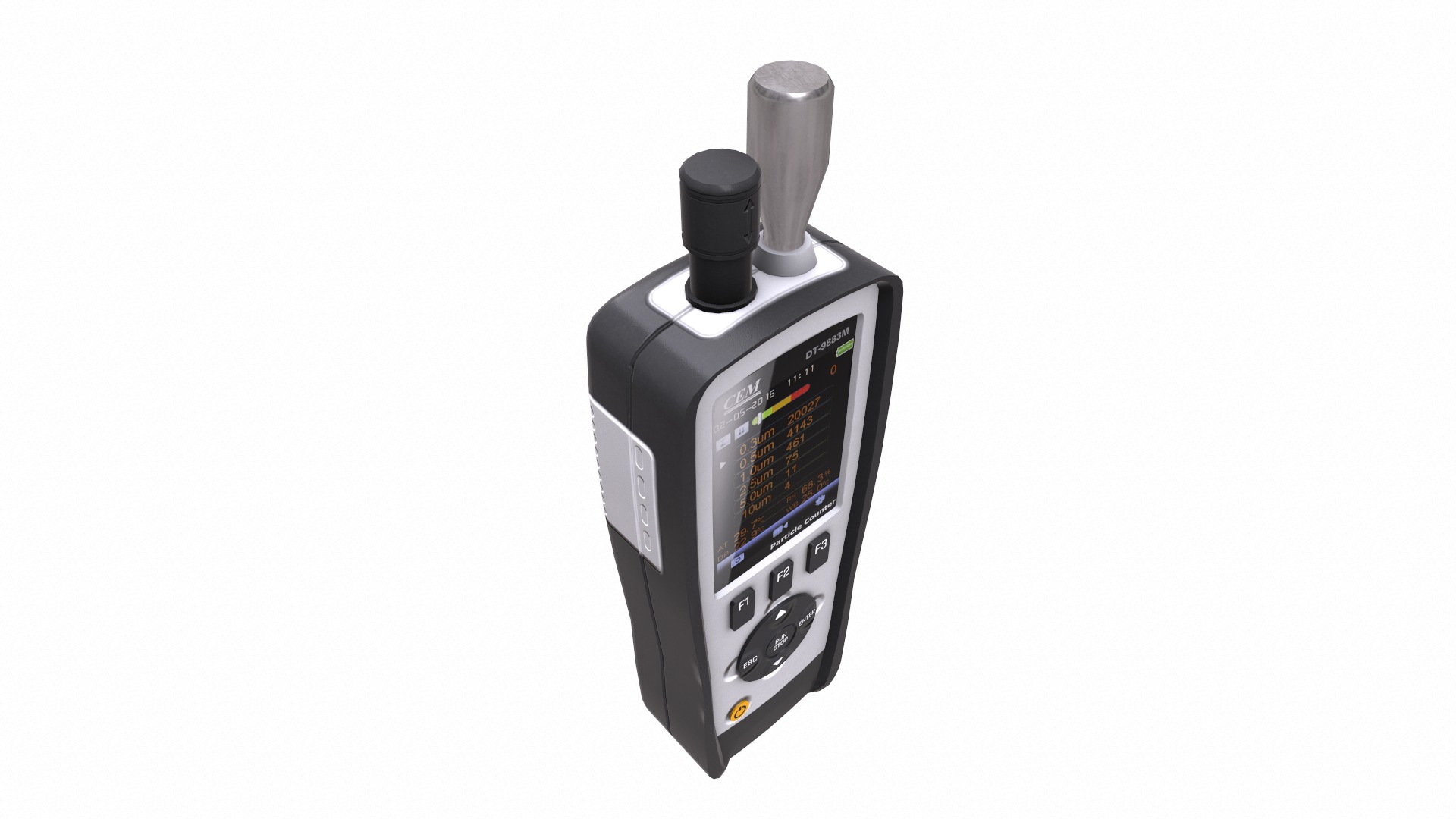 Air Particle Counter with Multiple Gas Detector  Low Poly  Low-poly 3D model_18