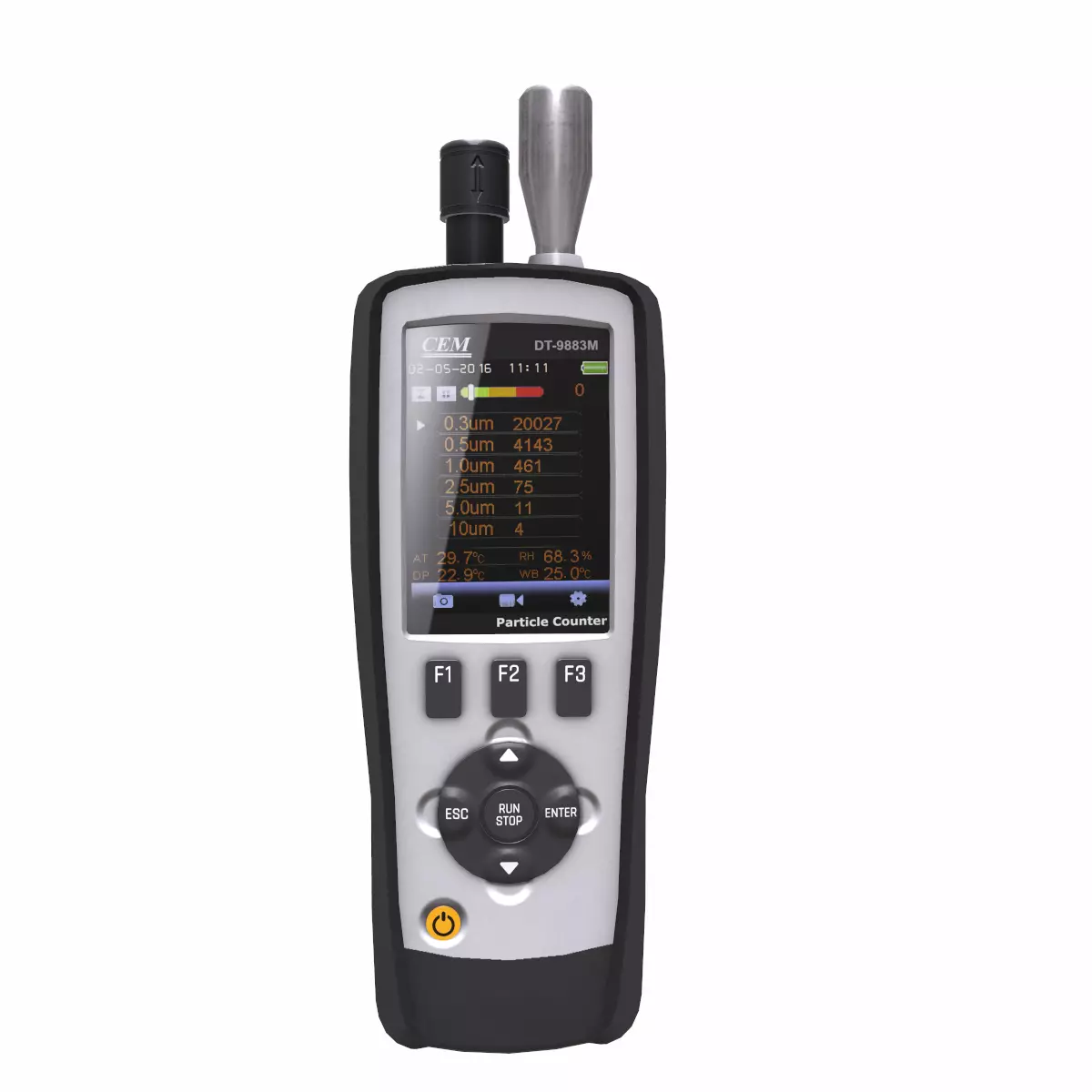 Air Particle Counter with Multiple Gas Detector  Low Poly  Low-poly 3D model_0