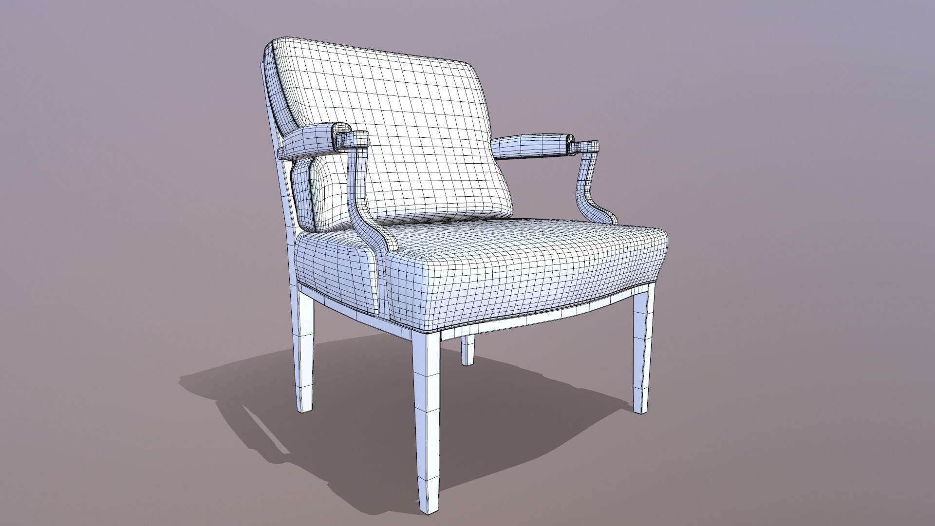 Chair armchair 3D model 3D model_8