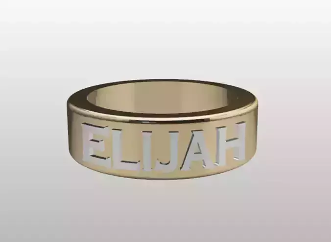 ELIJAH MEN RING  3D print model