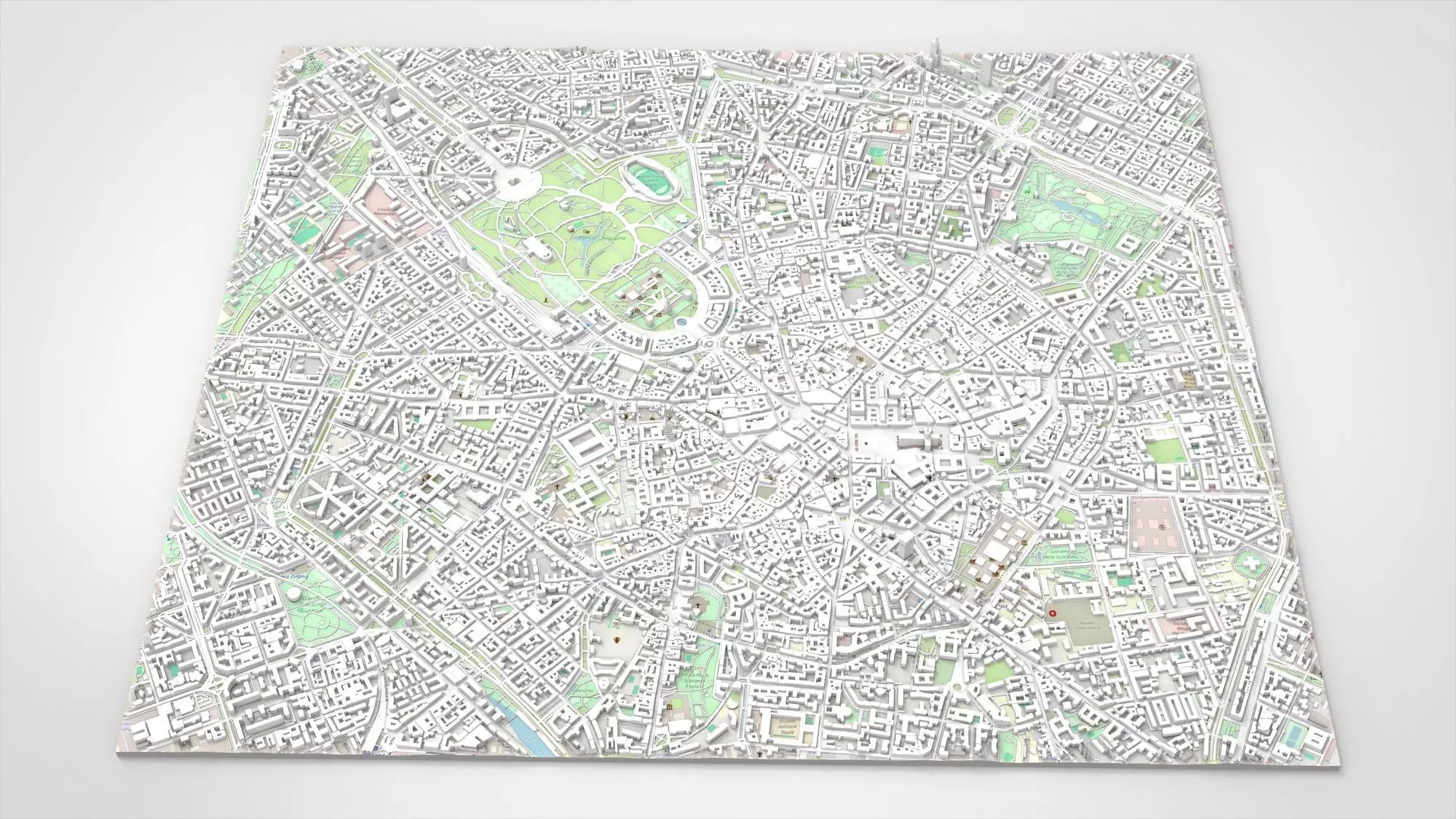 Cityscape Milan Italy 3D model_0