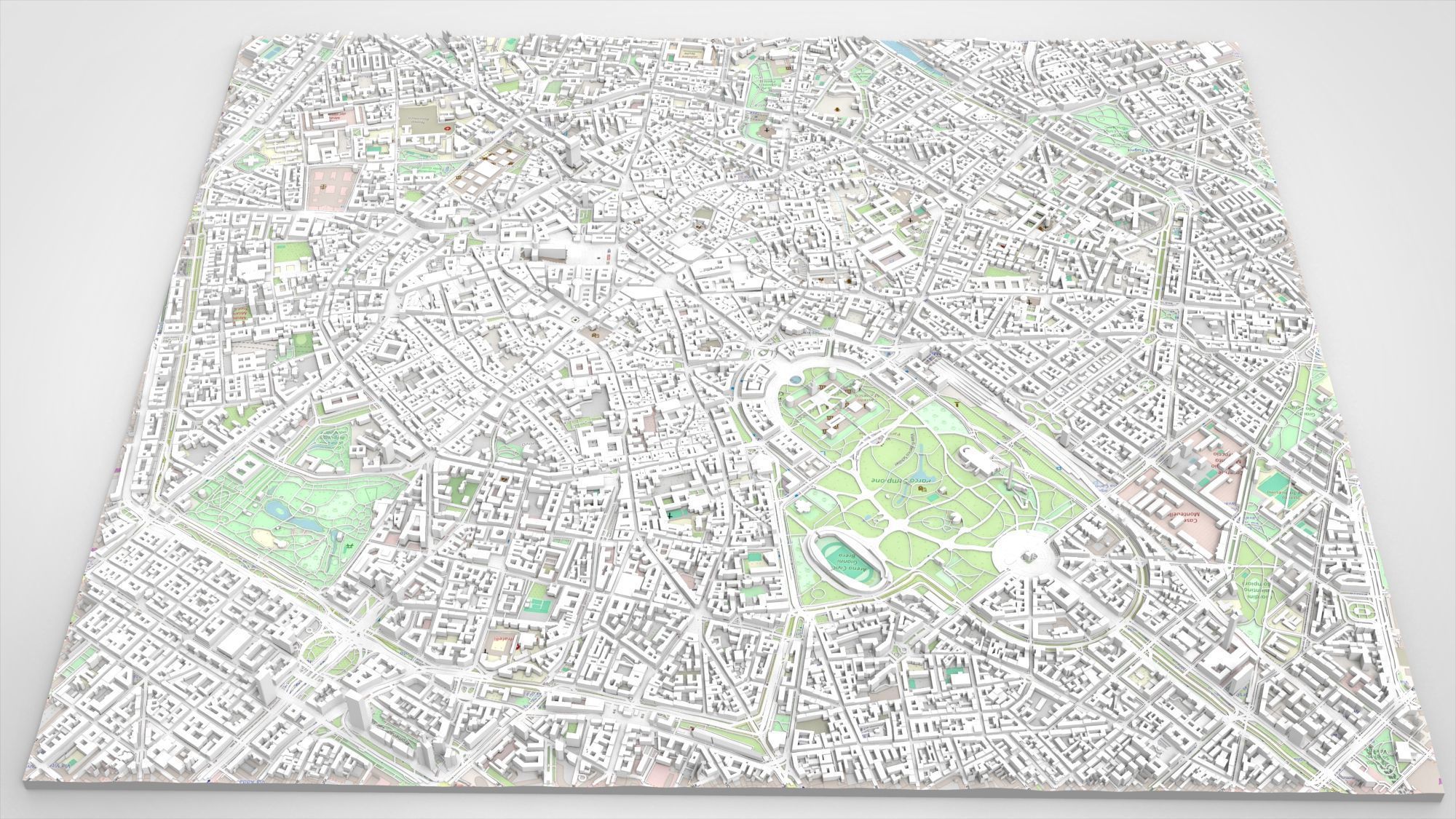 Cityscape Milan Italy 3D model_4