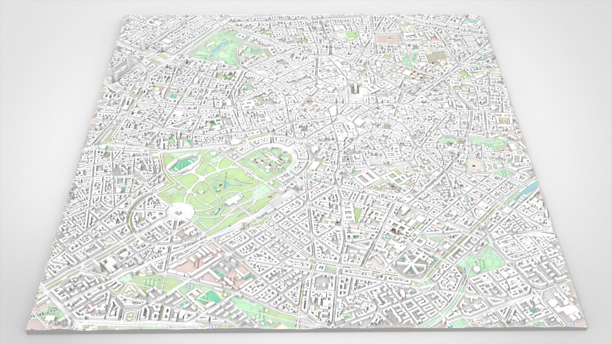 Cityscape Milan Italy 3D model_6