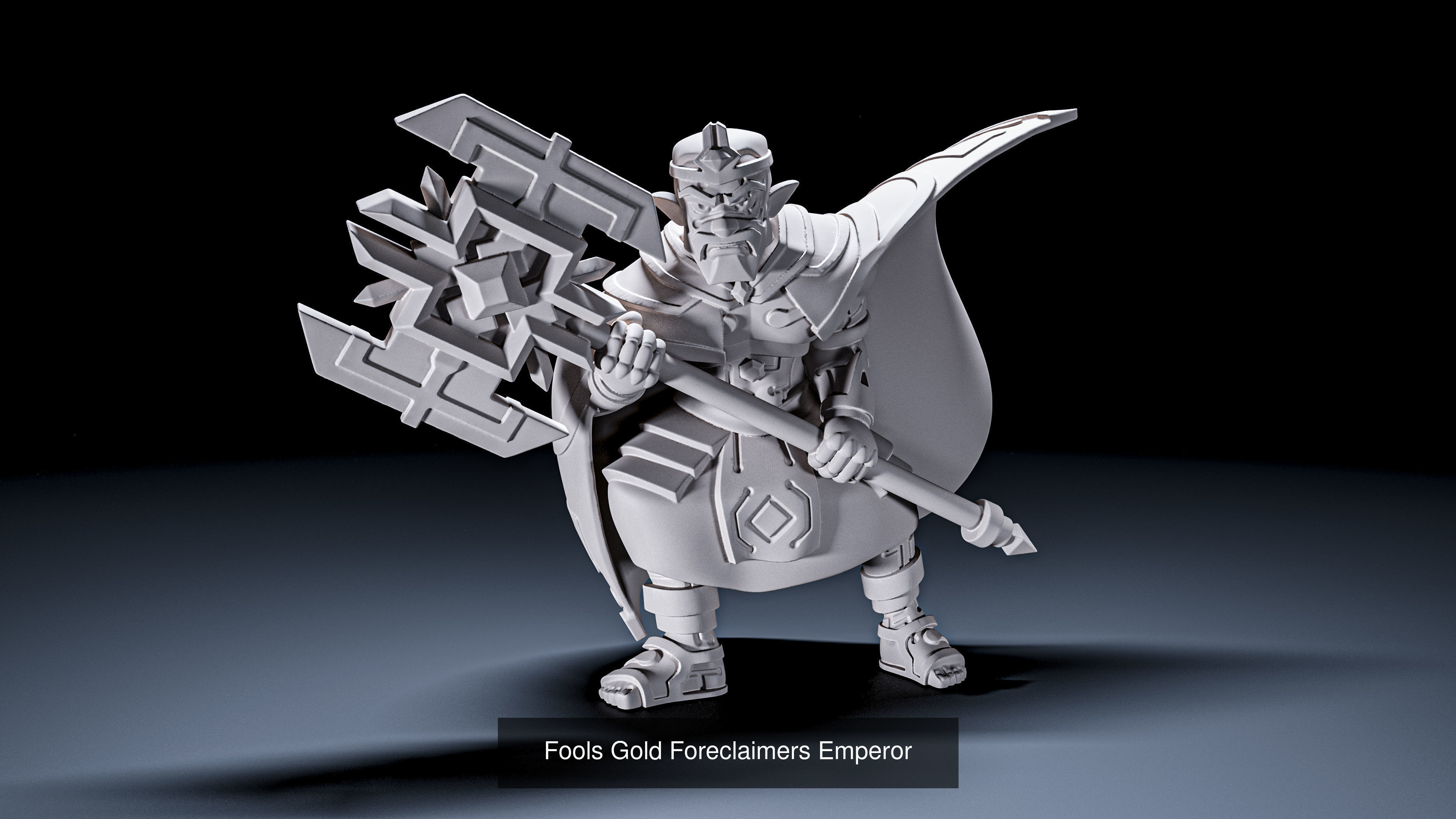 Fools Gold warrior 3D Model Collection_6