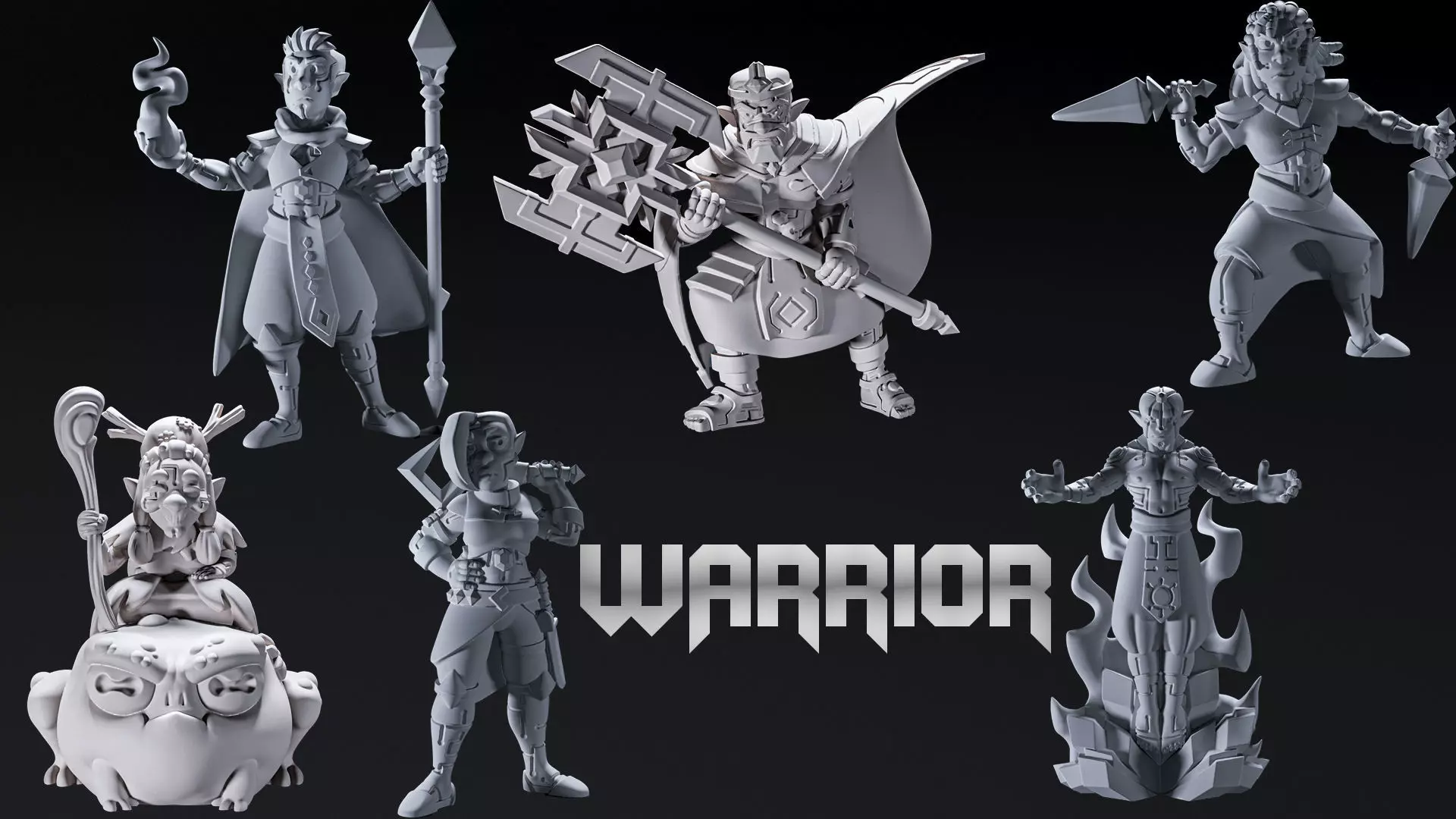 Fools Gold warrior 3D Model Collection_0