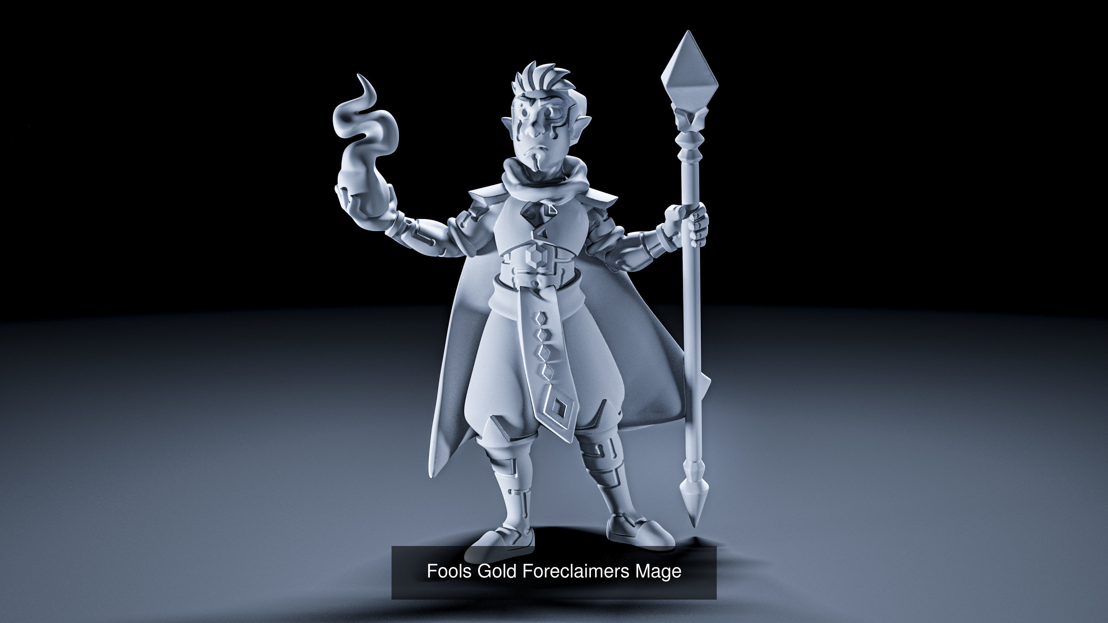 Fools Gold warrior 3D Model Collection_5