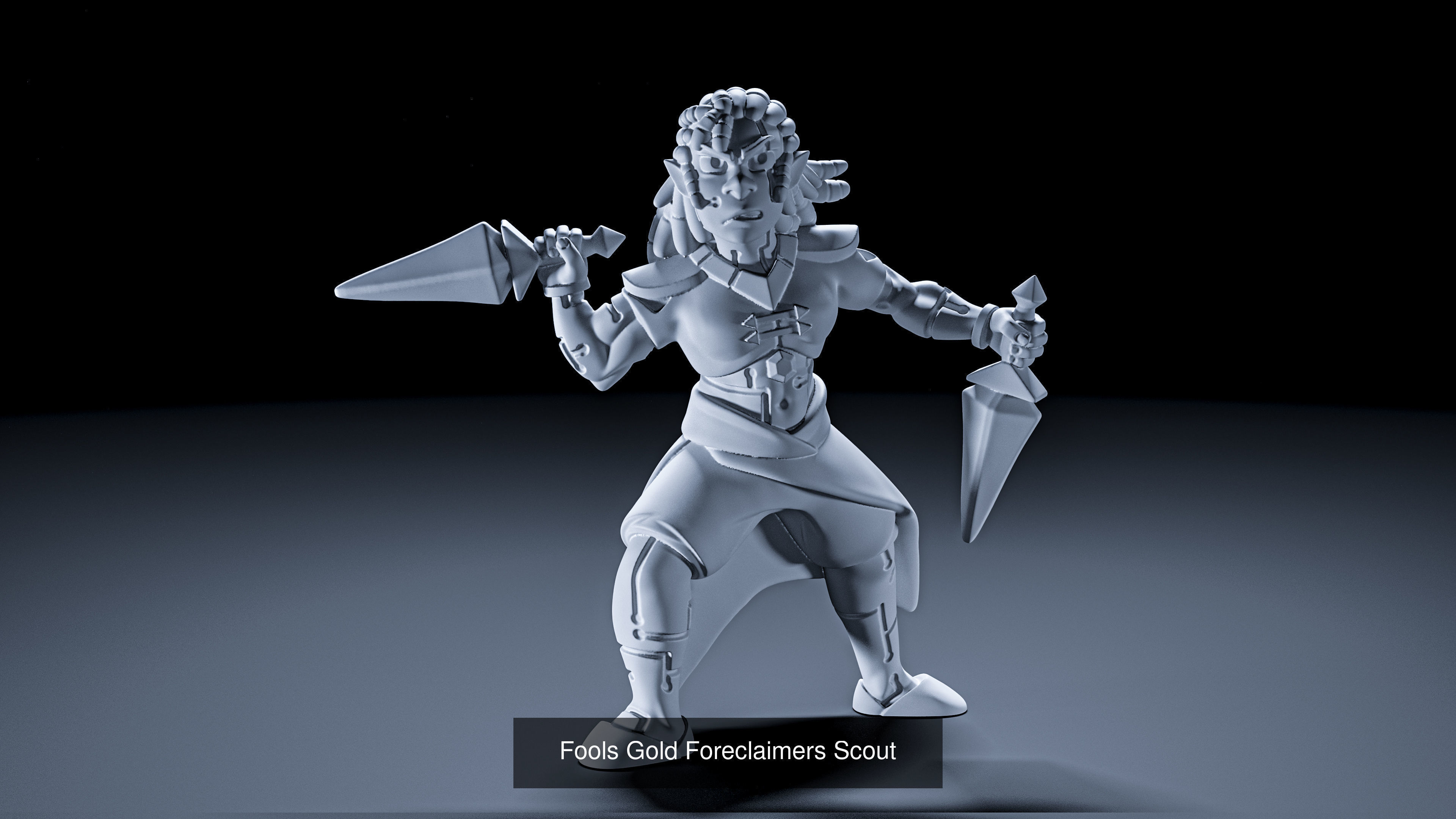 Fools Gold warrior 3D Model Collection_3