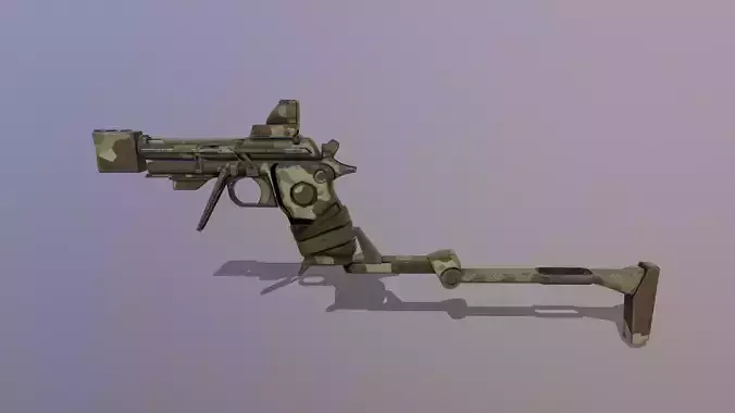Makeshift Handgun 3D model
